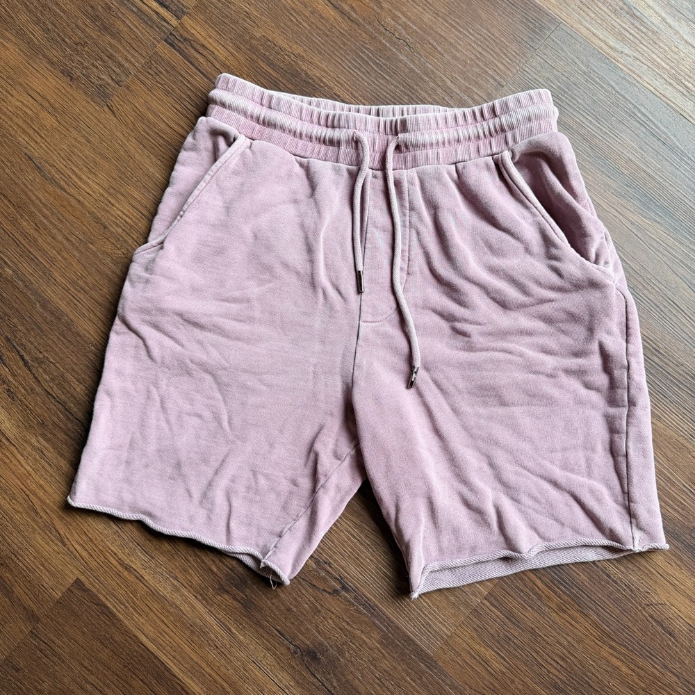 Fashion Nova Men's Dusty Pink Athletic Shorts